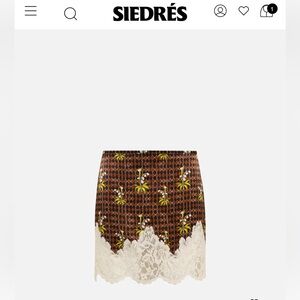 SIEDRES Inia Satin Mini Skirt